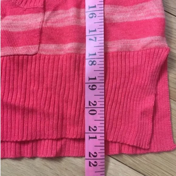 Anthropologie Orange and Pink Striped Sweater - Size Small - Picture 9 of 9